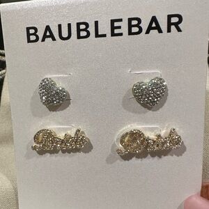 Set of two earrings for bride